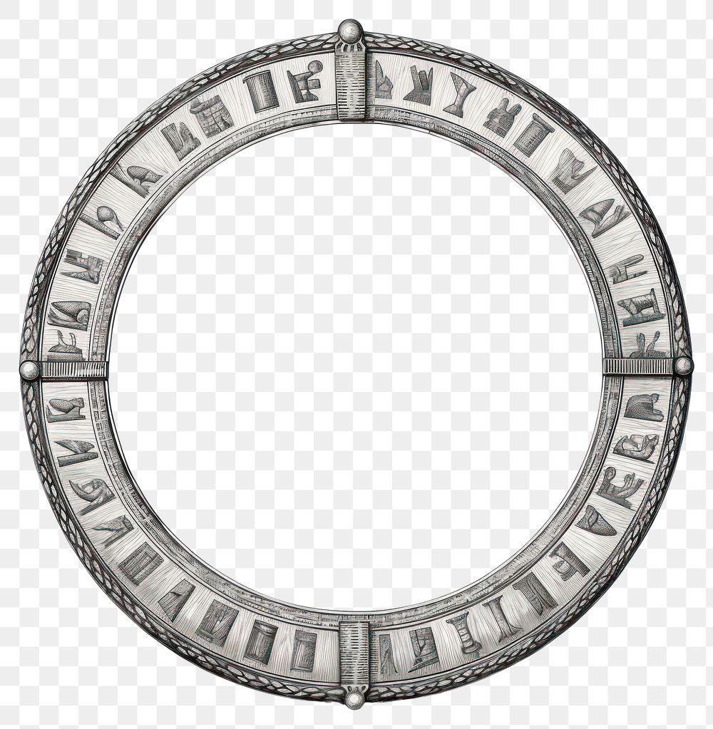 PNG Circle frame with egypt jewelry white background architecture.