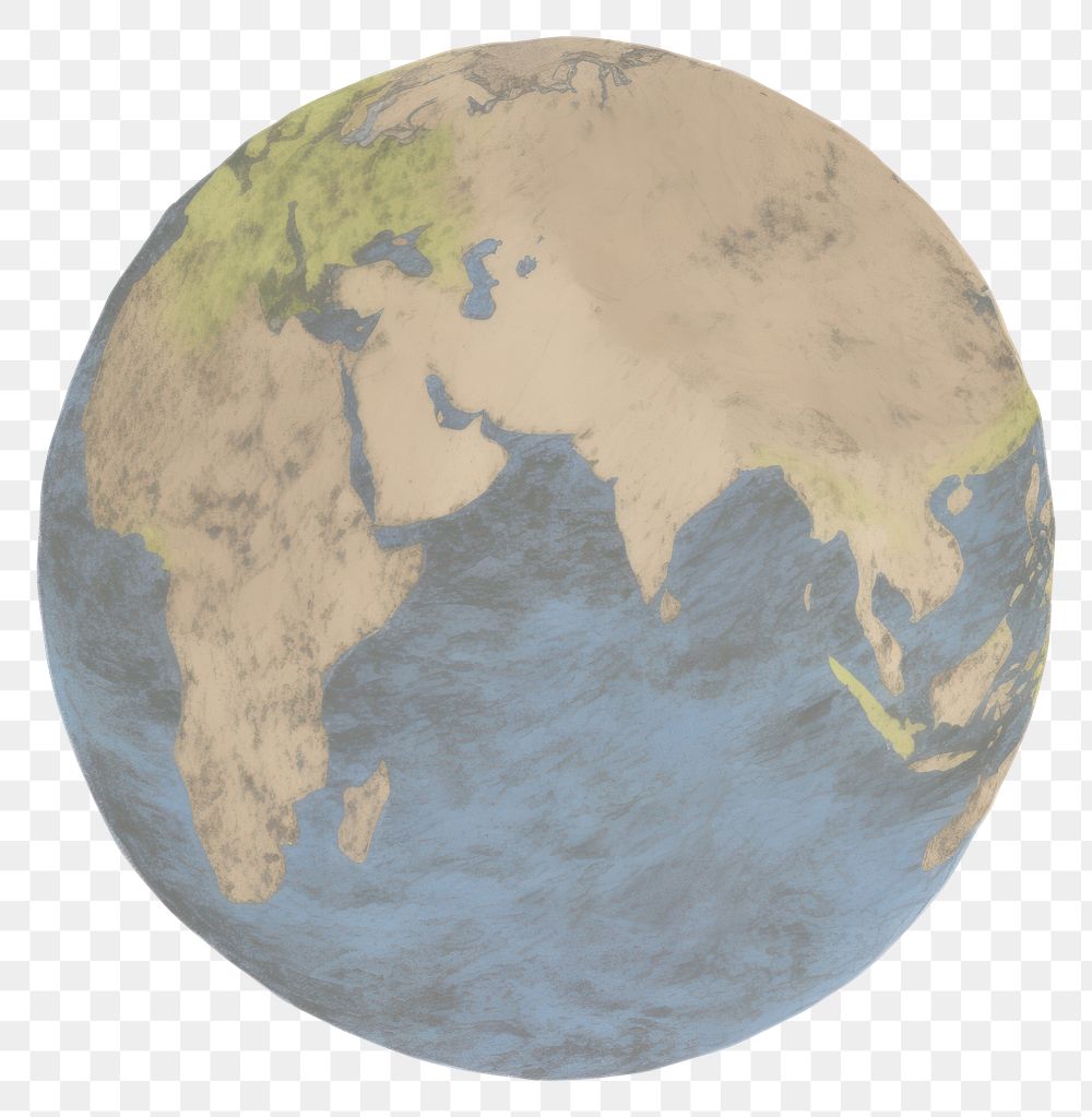 PNG Illustration of a earth outdoors planet space.