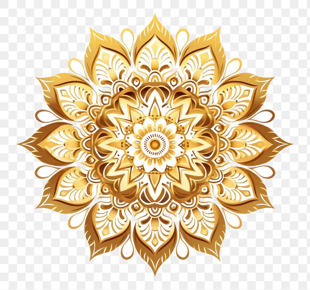 PNG Pattern gold Mandala  