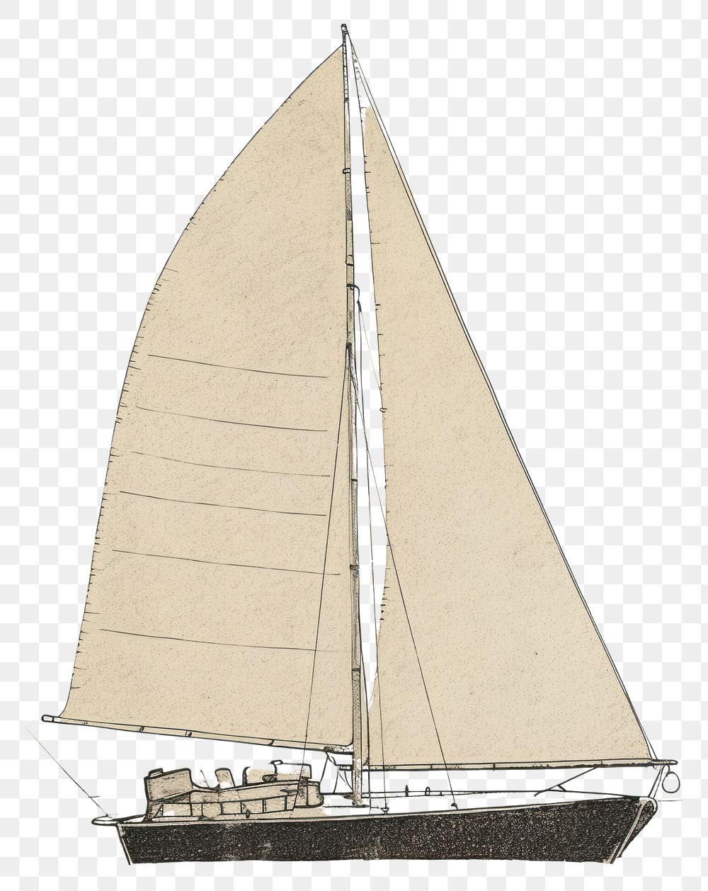 PNG Illustration of a sailboat watercraft vehicle yacht.