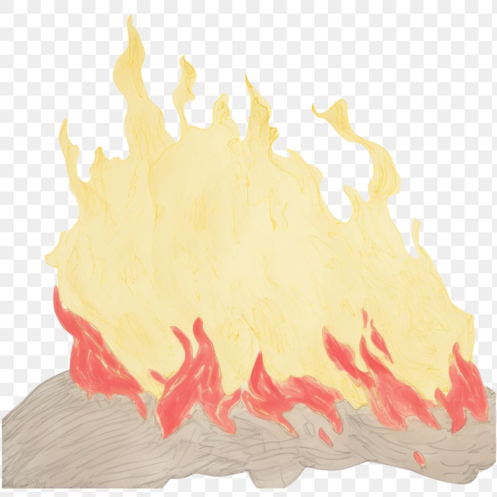 PNG Illustration of flame fire white background creativity.