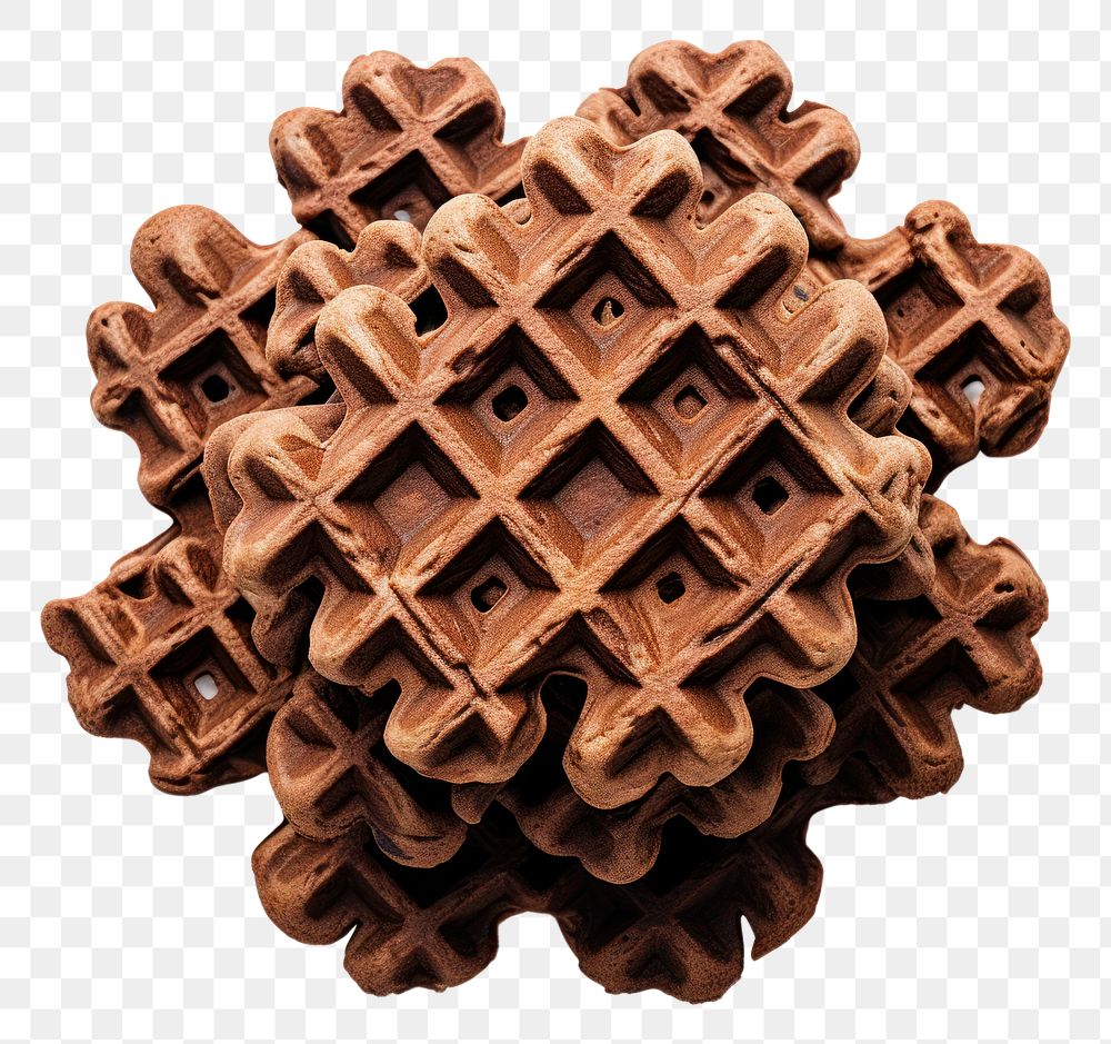 PNG Chocolate Waffles waffle food chocolate. AI generated Image by rawpixel.