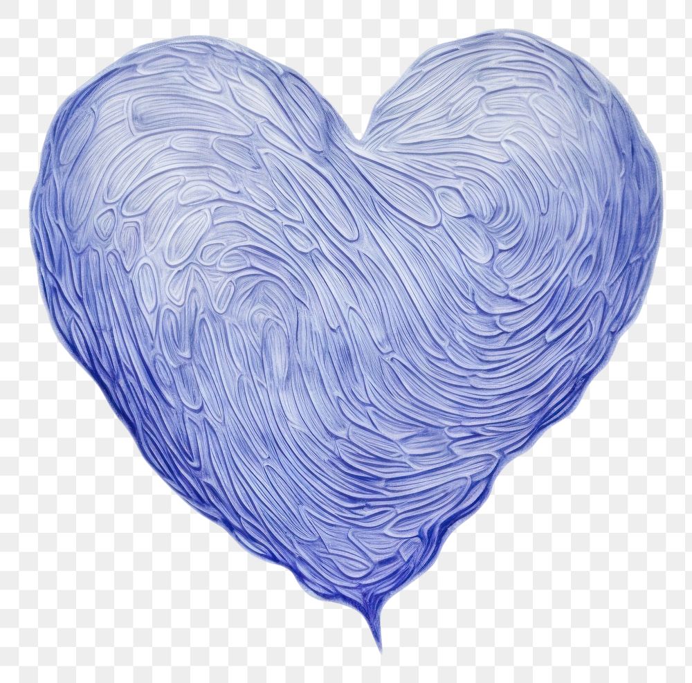 PNG  Drawing heart icon sketch blue creativity.