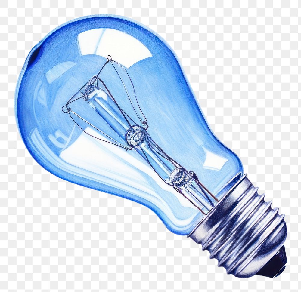 PNG  Drawing lightbulb blue electricity innovation.