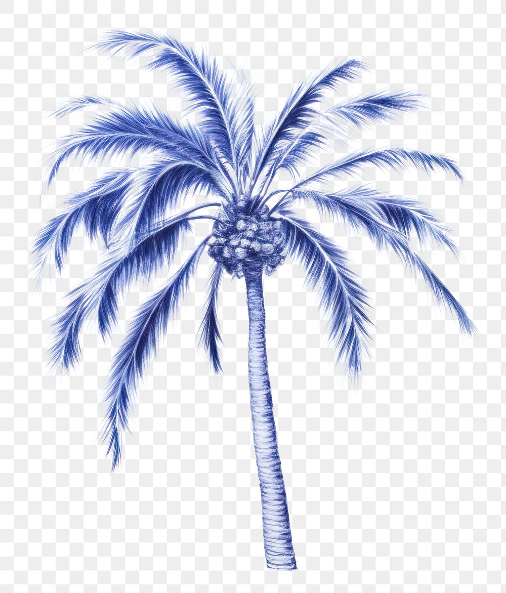 PNG  Drawing palm sketch plant tree.