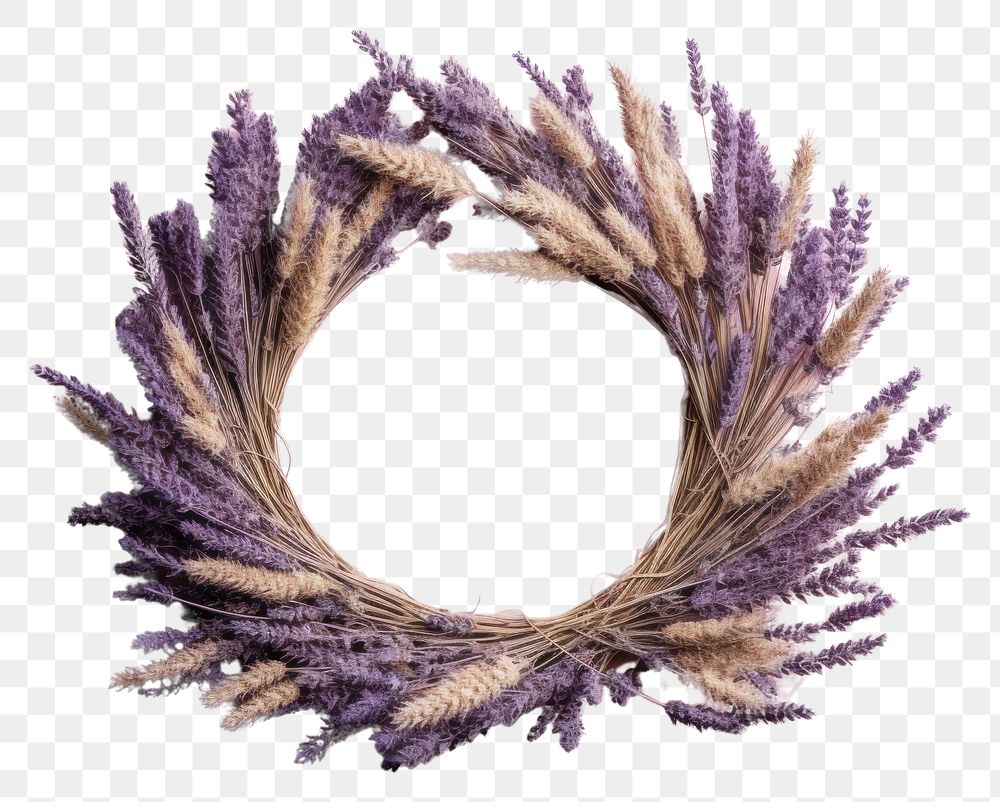 PNG Lavender wreath craft plant.