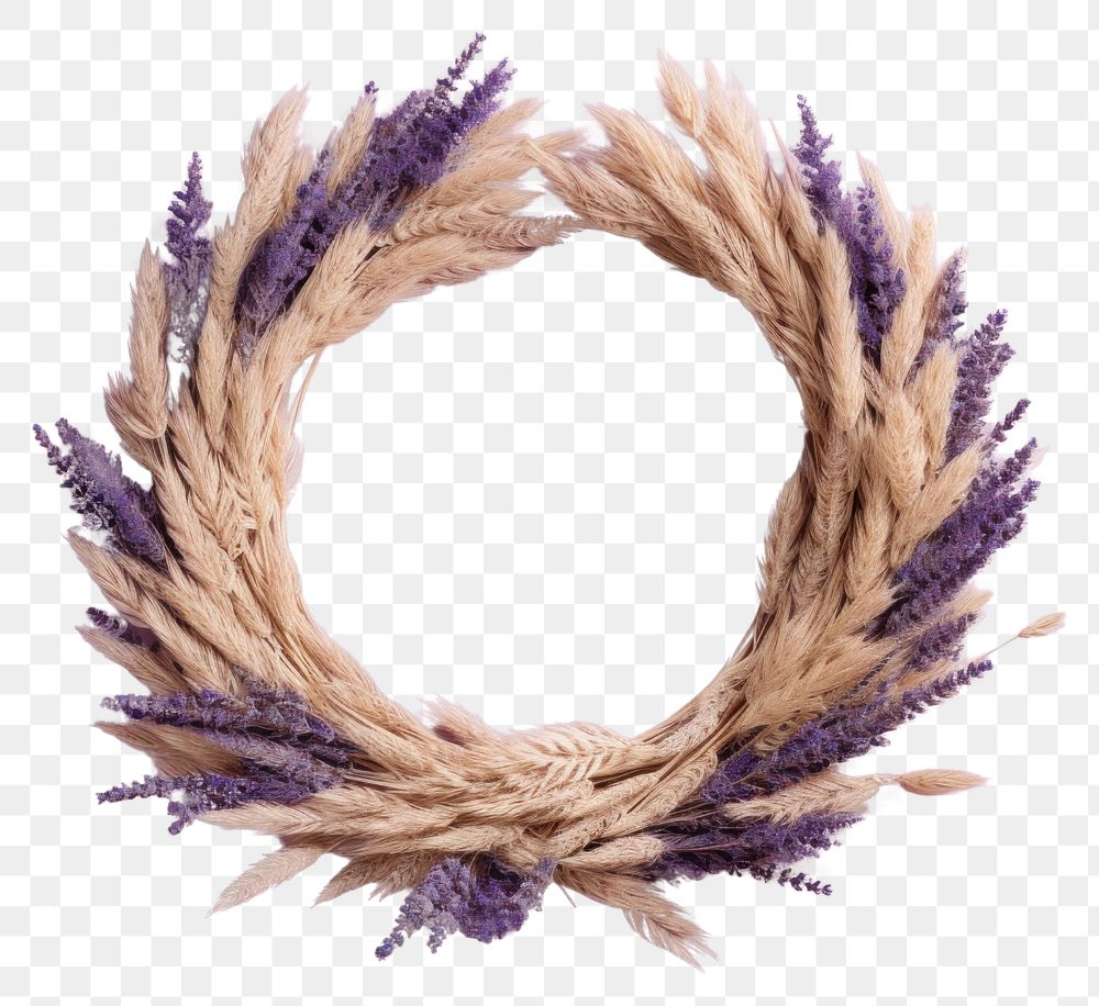 PNG Lavender wreath craft purple.