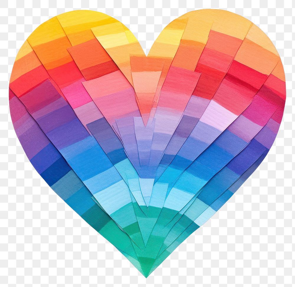 PNG  Heart watercolor rainbow balloon. AI generated Image by rawpixel.