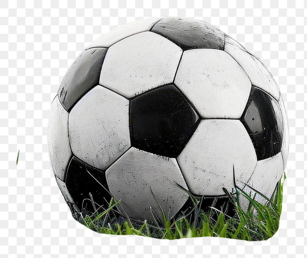PNG Soccer ball on grass background football sports competition.