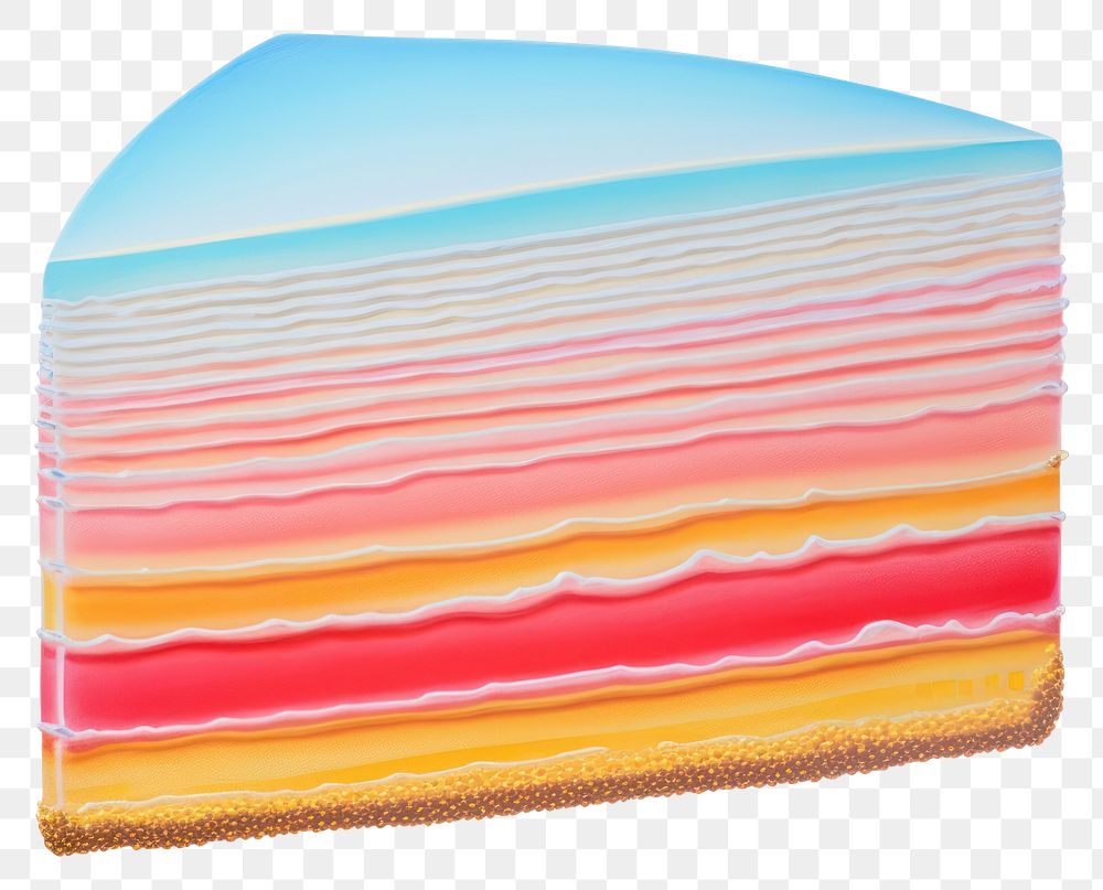 PNG  Surrealistic painting of cake food white background landscape.