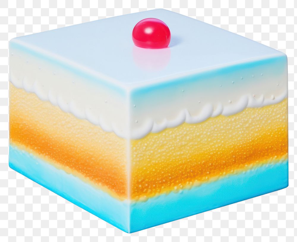 PNG  Surrealistic painting of cake food white background freshness.