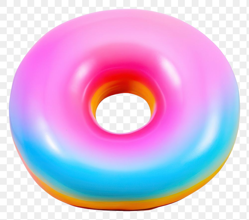 PNG  Surrealistic painting of donut white background confectionery sprinkles.