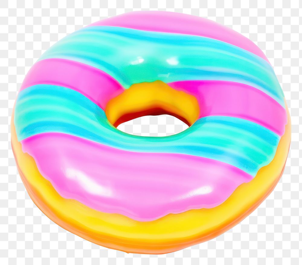 PNG  Surrealistic painting of donut food white background confectionery.