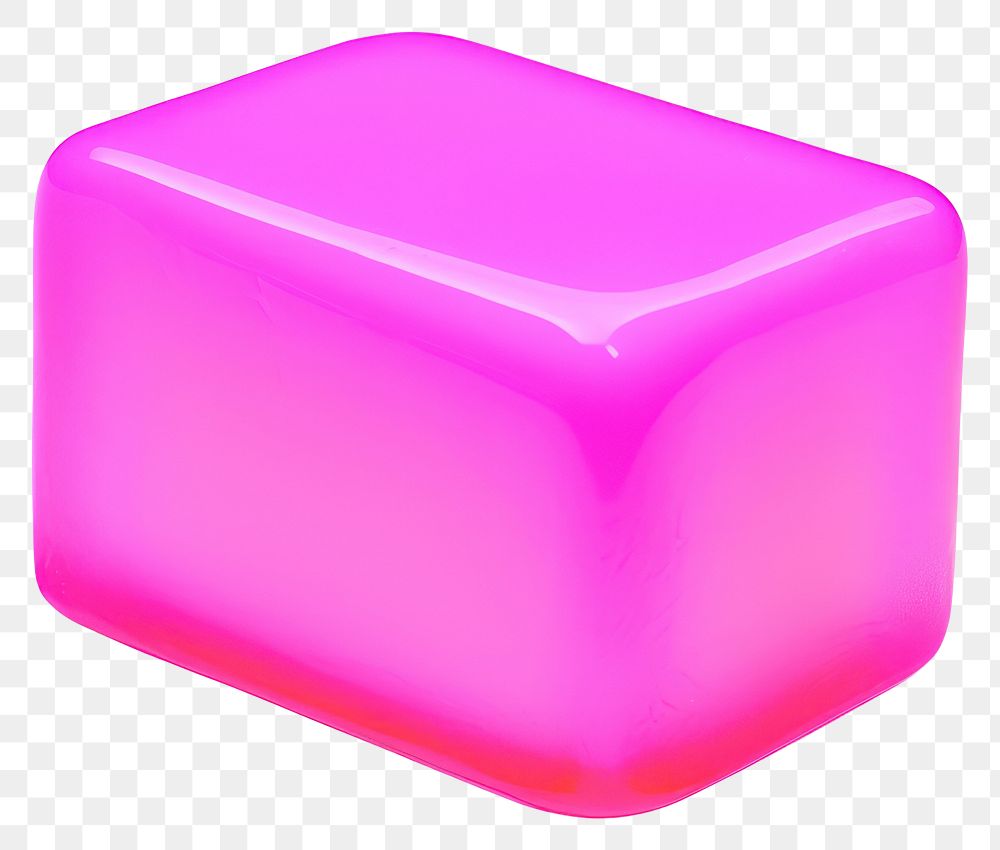 PNG  Surrealistic painting of pink neon tofu white background simplicity rectangle.