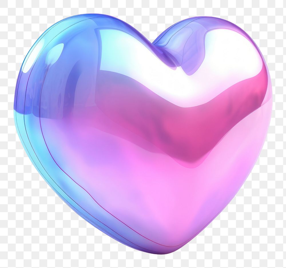 PNG  Heart icon iridescent white background electronics abstract.
