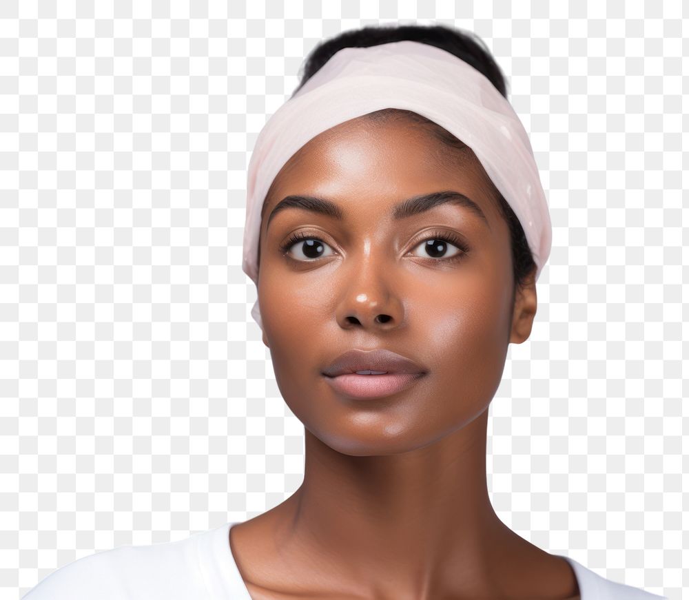 PNG Young beautiful african american in skincare and beauty routine portrait adult accessories.