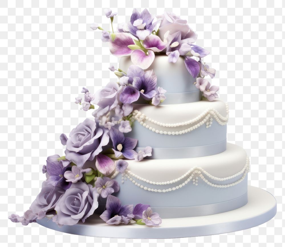 PNG  3 tier modern wedding cake dessert flower cream. AI generated Image by rawpixel.