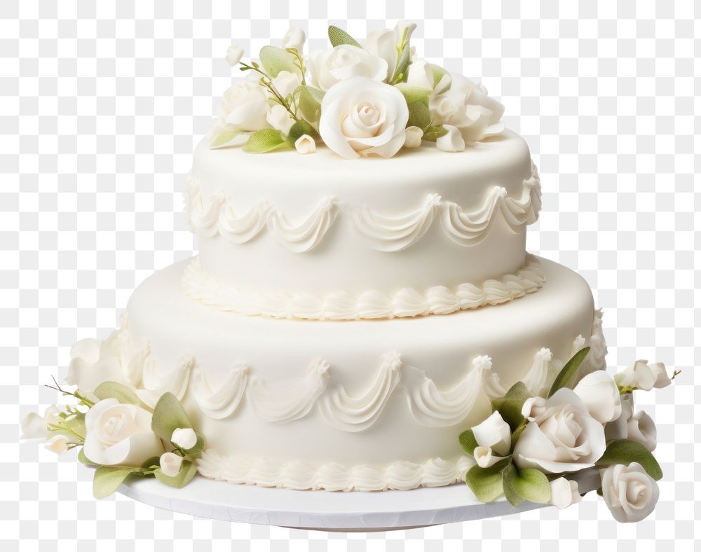 PNG  Wedding cake dessert white food. AI generated Image by rawpixel.