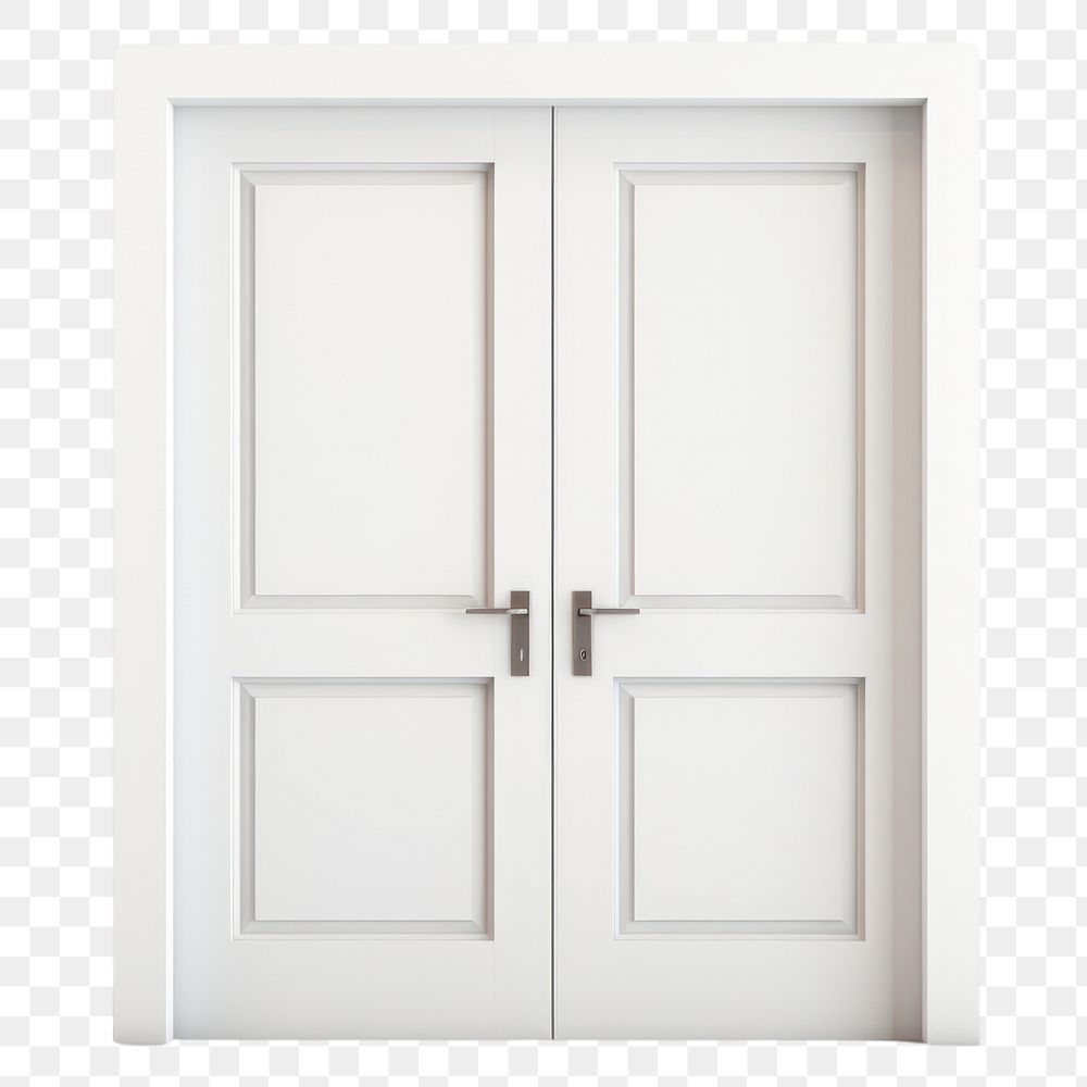 PNG White modern door architecture building white background