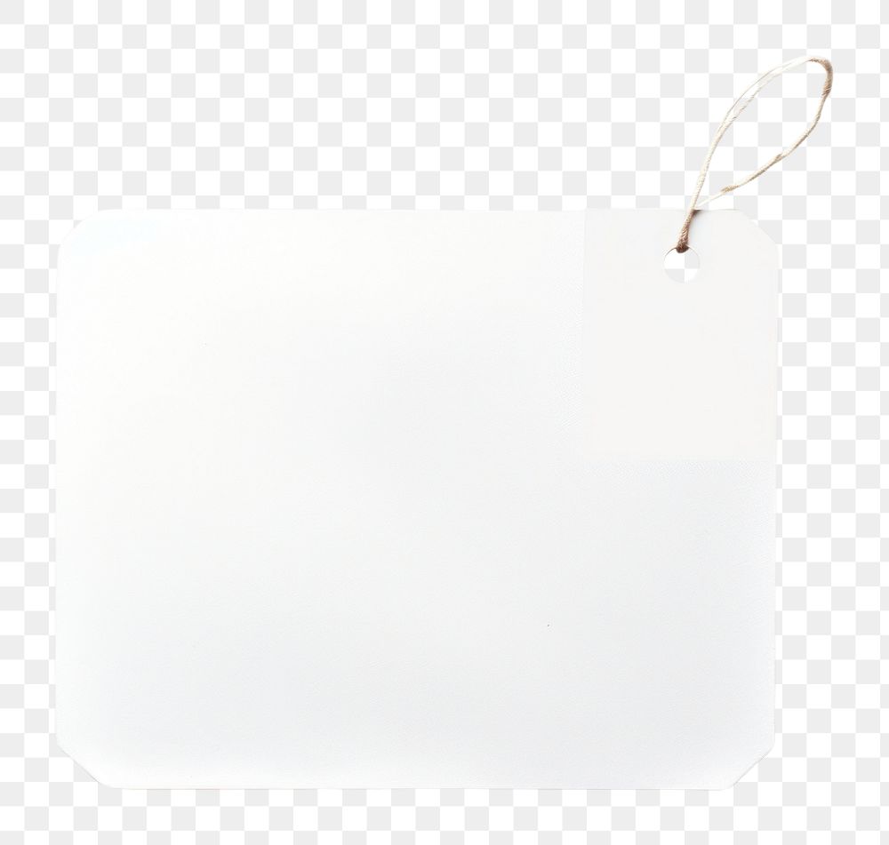 PNG Price tag paper label abstract shape white background rectangle absence. 