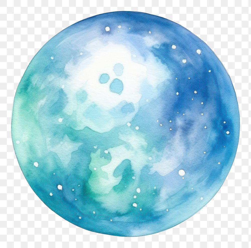 PNG  Earth in Watercolor style astronomy planet galaxy.