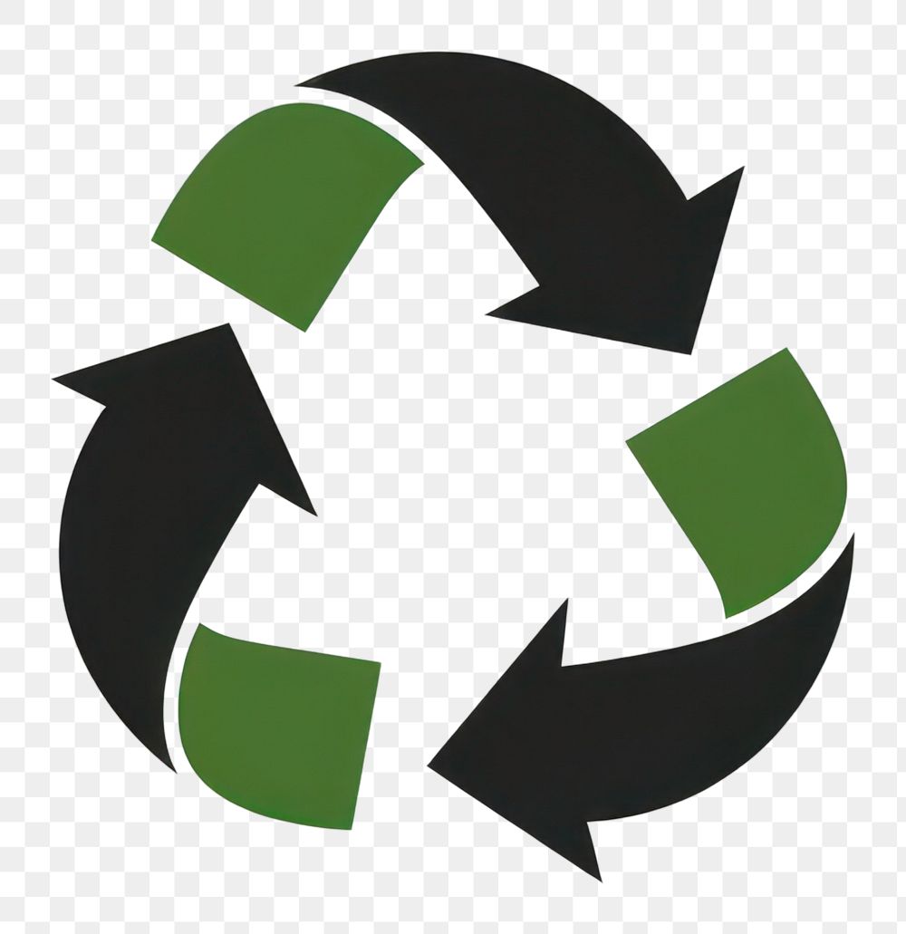 PNG Recycle icon symbol green logo.