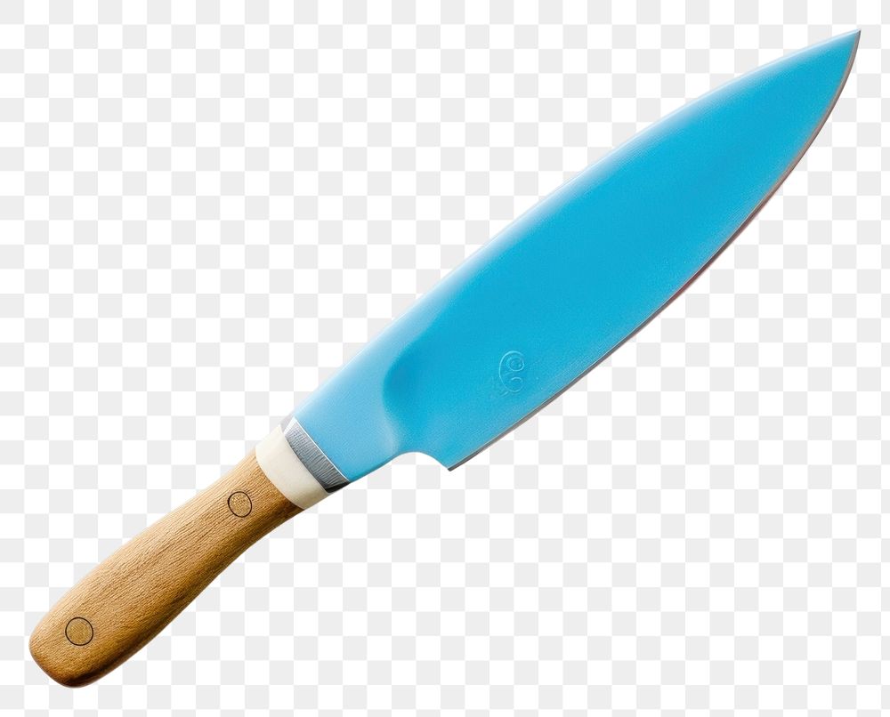 PNG Babyblue ceramic knife weapon dagger blade.