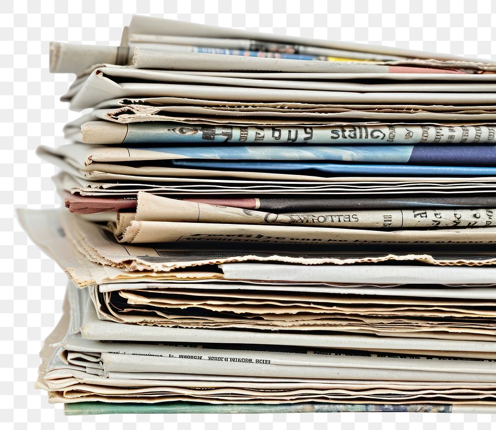 PNG Stack of Newspapers newspaper backgrounds document.