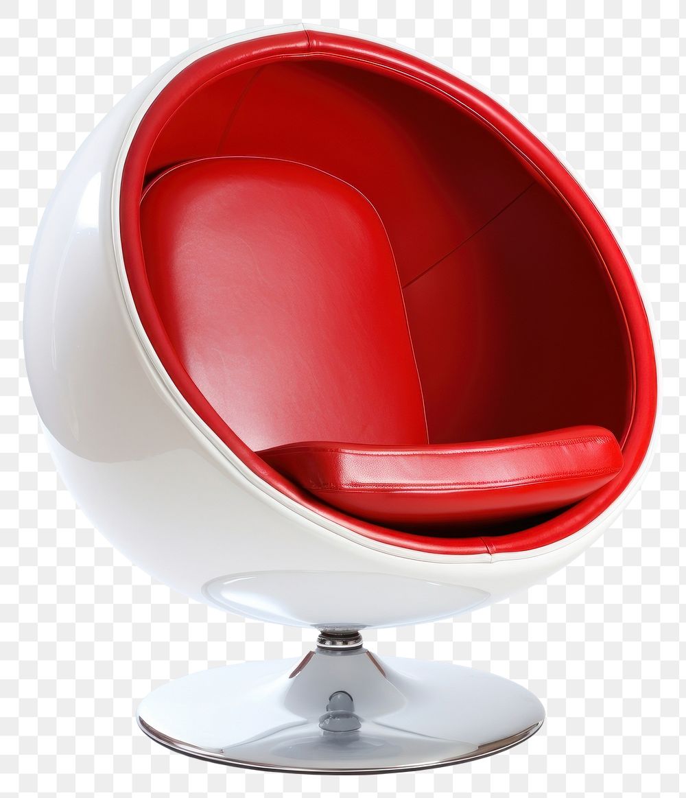 PNG Red space age chair furniture armchair technology.