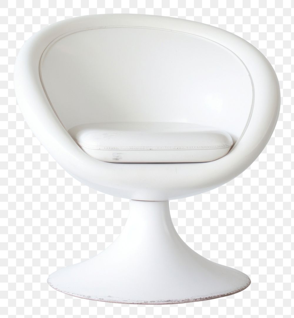 PNG Space age chair furniture armchair white.