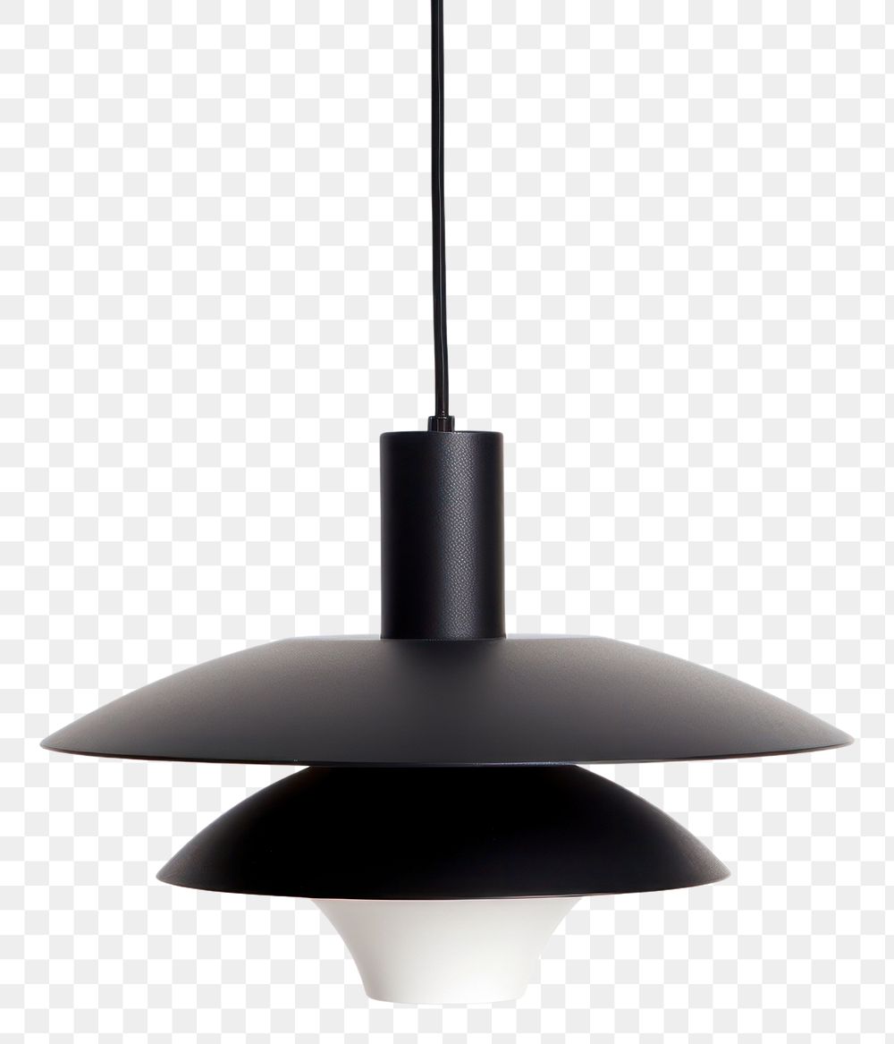 PNG Space age black pendant lamp chandelier lampshade appliance.