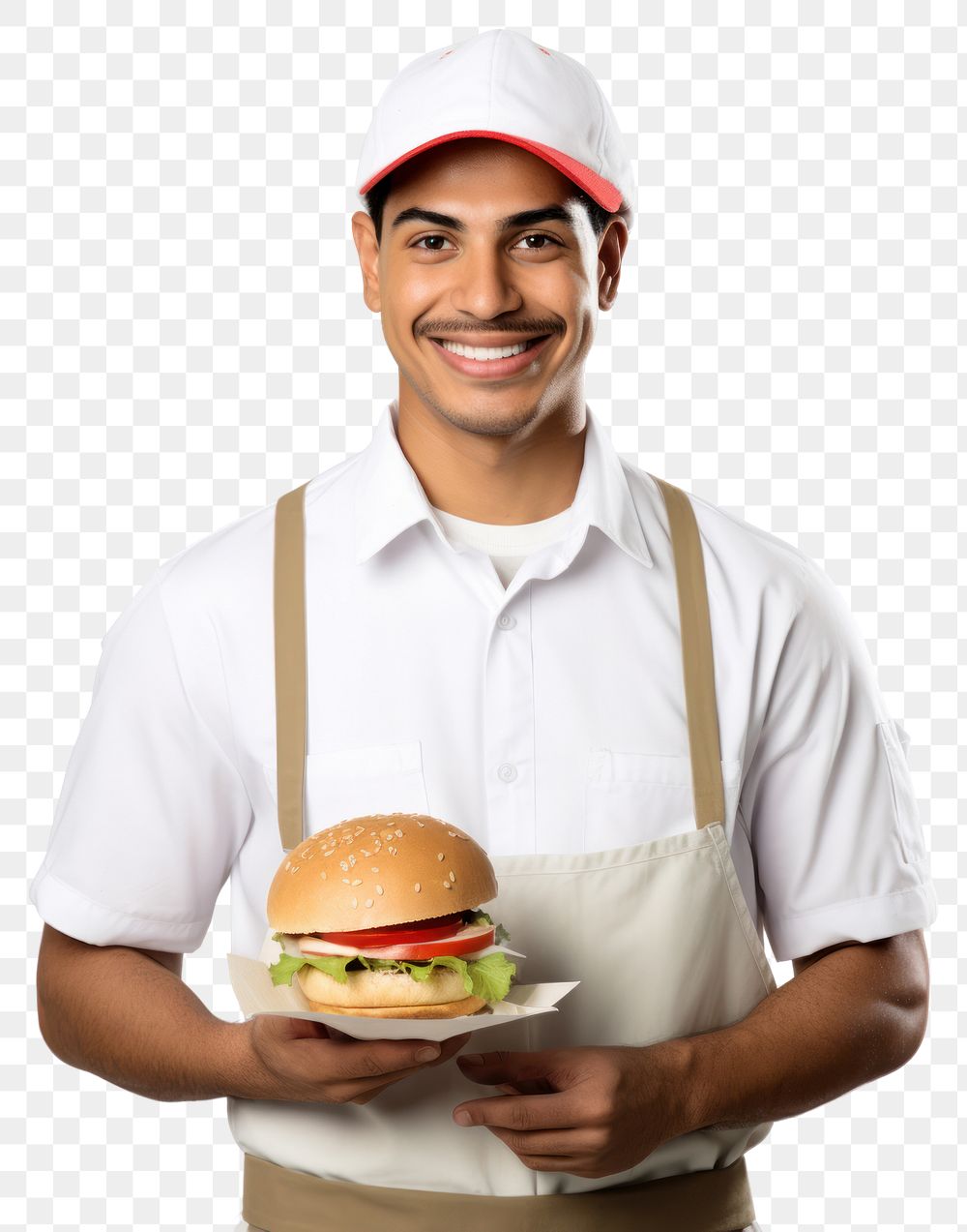 PNG Latino men wearing white chef uniform portrait adult food.