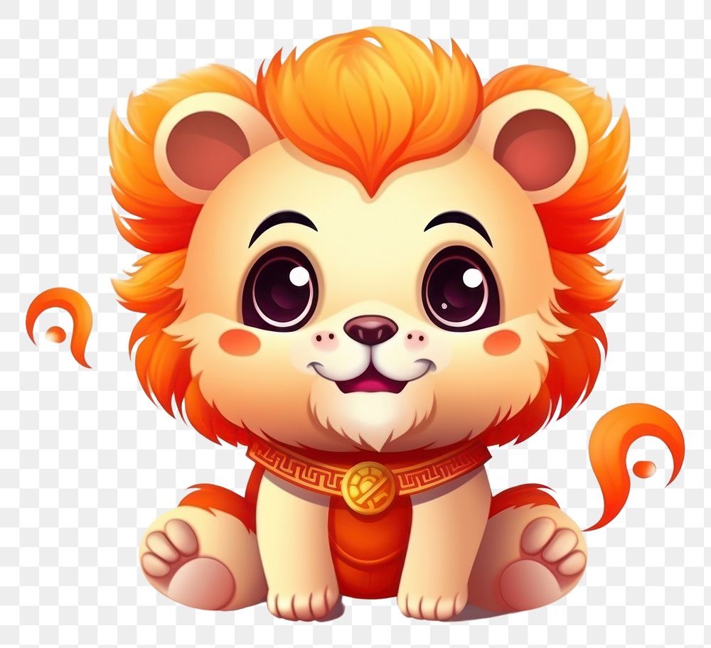 PNG Chinese New Year Lion cute toy representation. AI generated Image by rawpixel.
