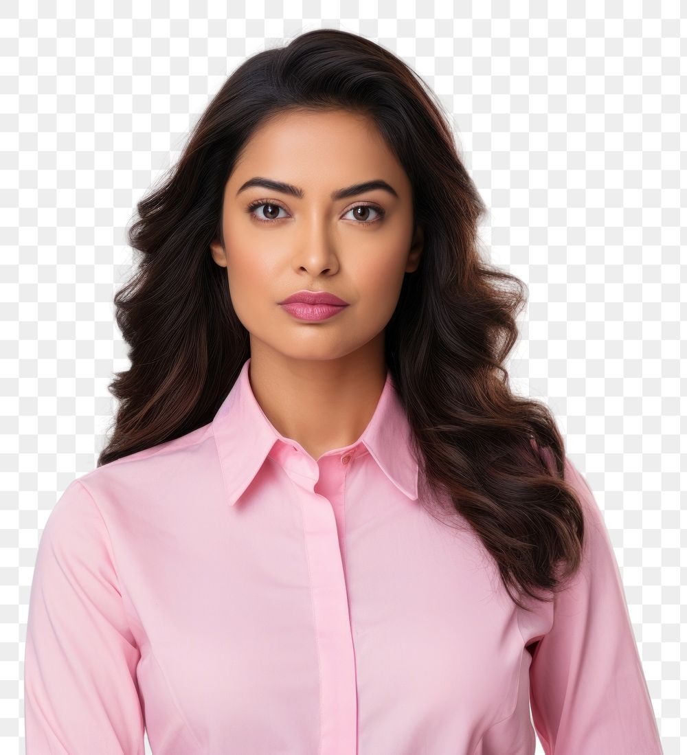 PNG Young Indian business woman portrait blouse shirt.