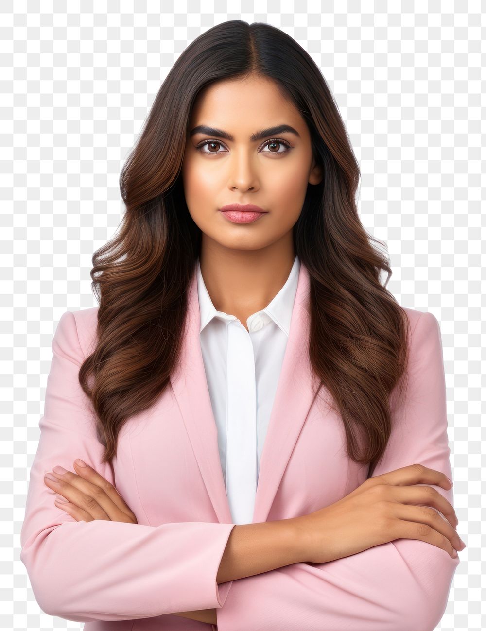 PNG Young Indian business woman portrait adult pink.