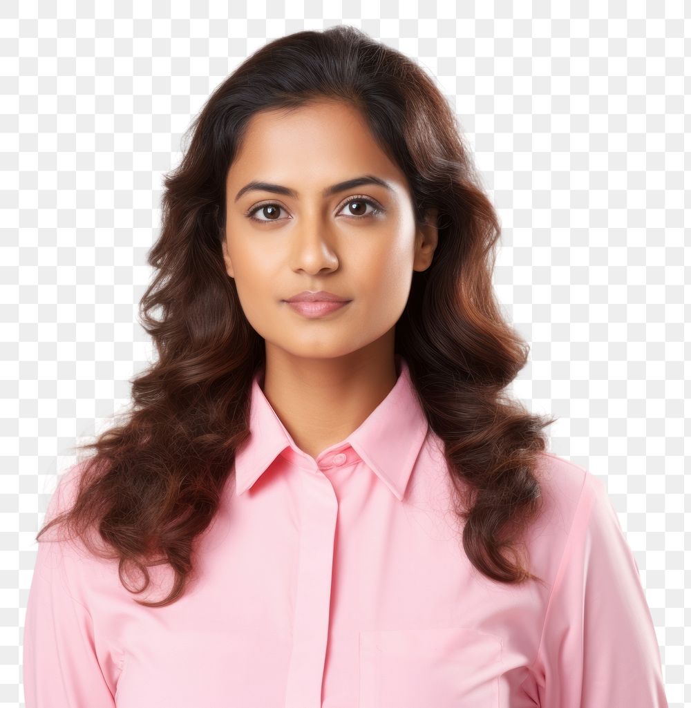 PNG Young Indian business woman portrait blouse pink.