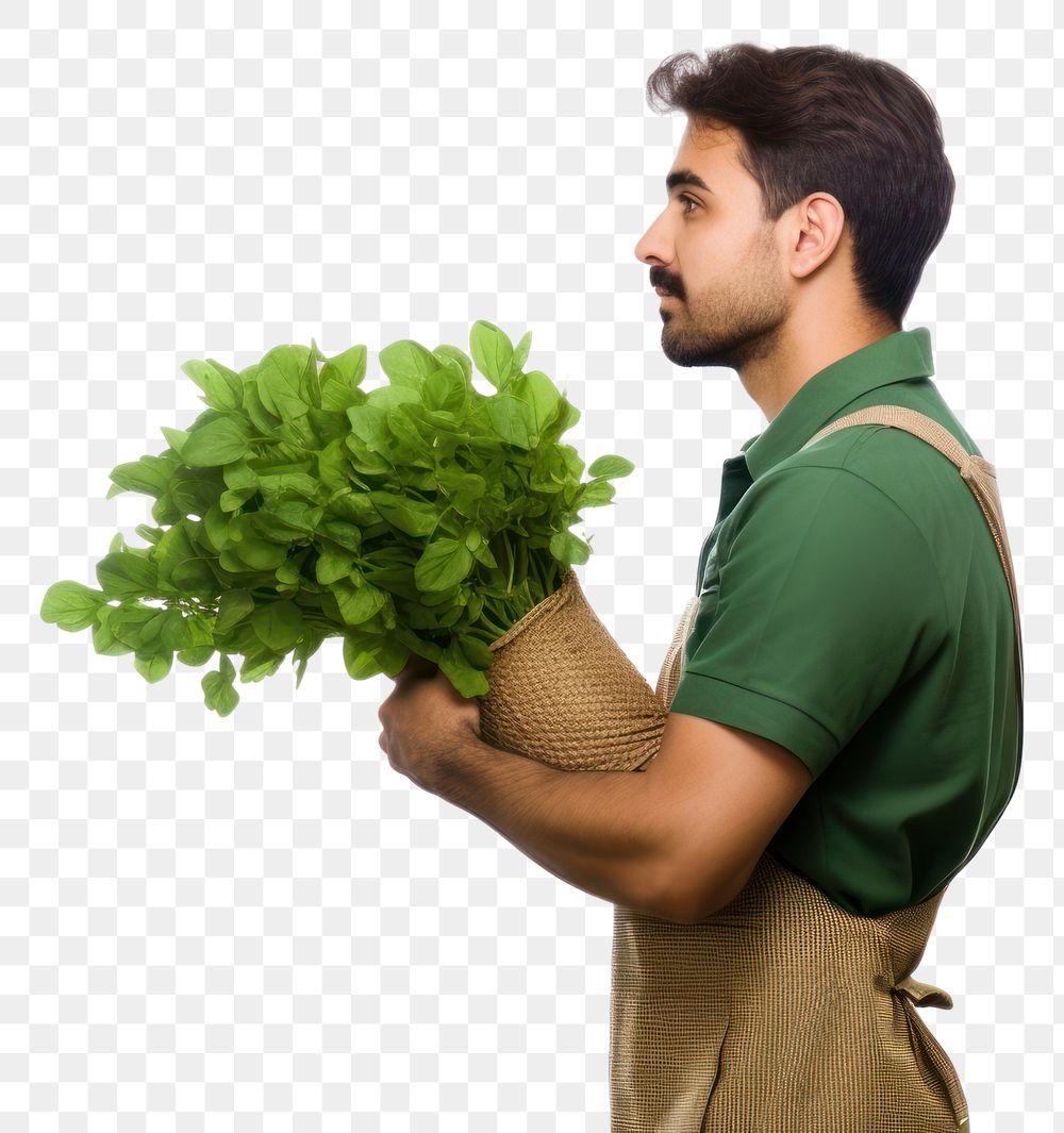 PNG  Gardener vegetable gardening adult. AI generated Image by rawpixel.