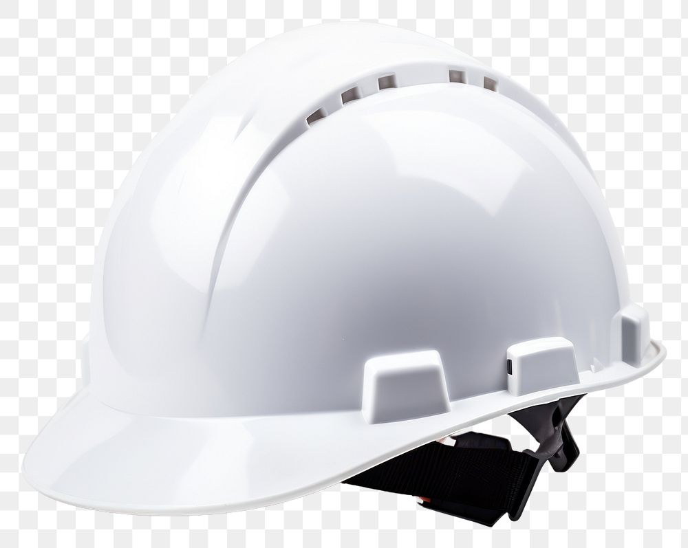 PNG  White safety helmet hardhat white background protection. AI generated Image by rawpixel.