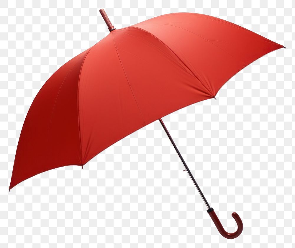 PNG Red umbrella white background studio shot protection.