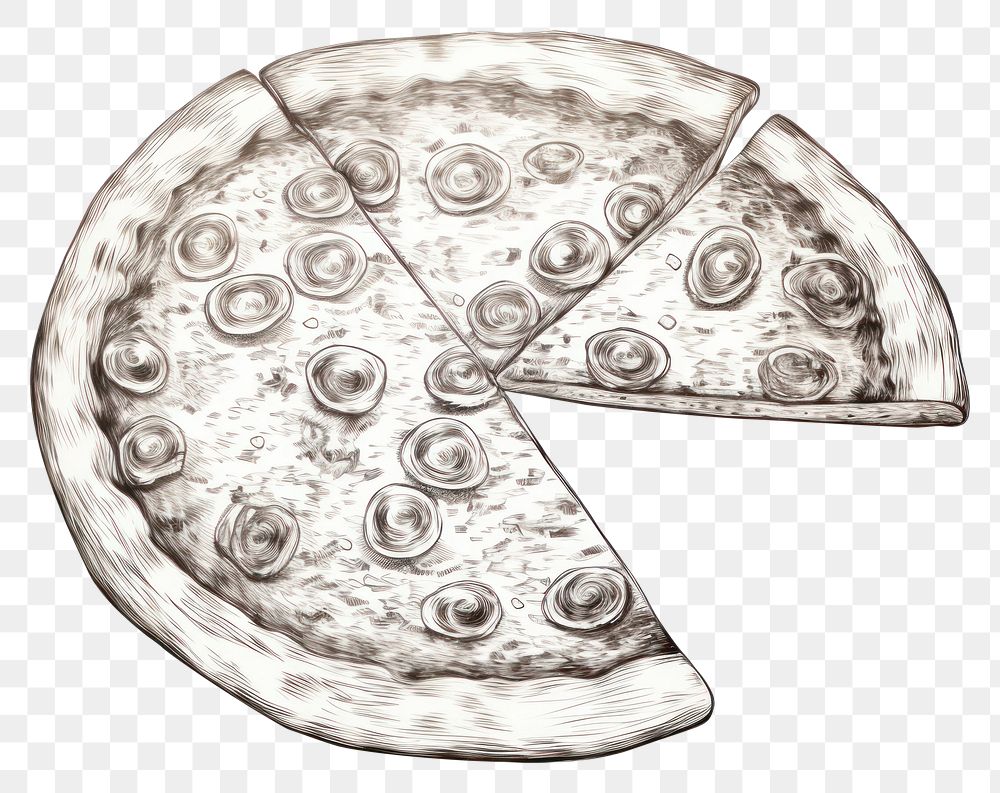 PNG Pizza drawing sketch food. AI generated Image by rawpixel.