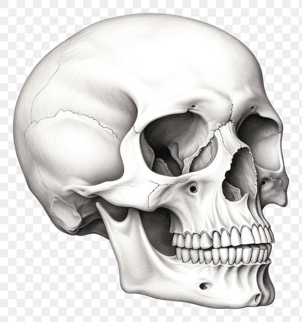 PNG Skull drawing sketch anthropology. AI generated Image by rawpixel.