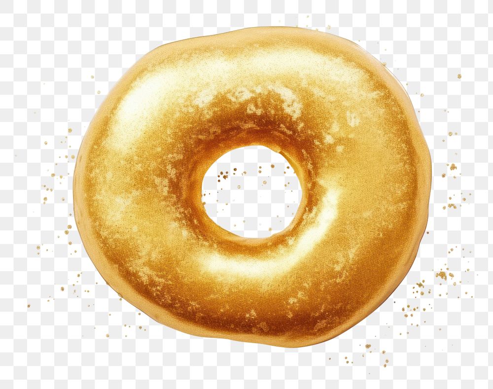 PNG  Donut bagel food white background. AI generated Image by rawpixel.