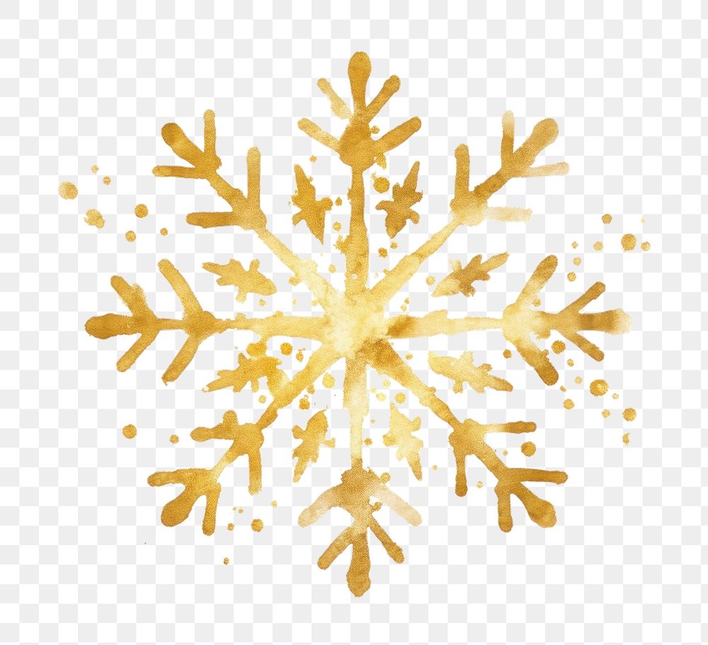 PNG  Snowflake backgrounds white gold. AI generated Image by rawpixel.