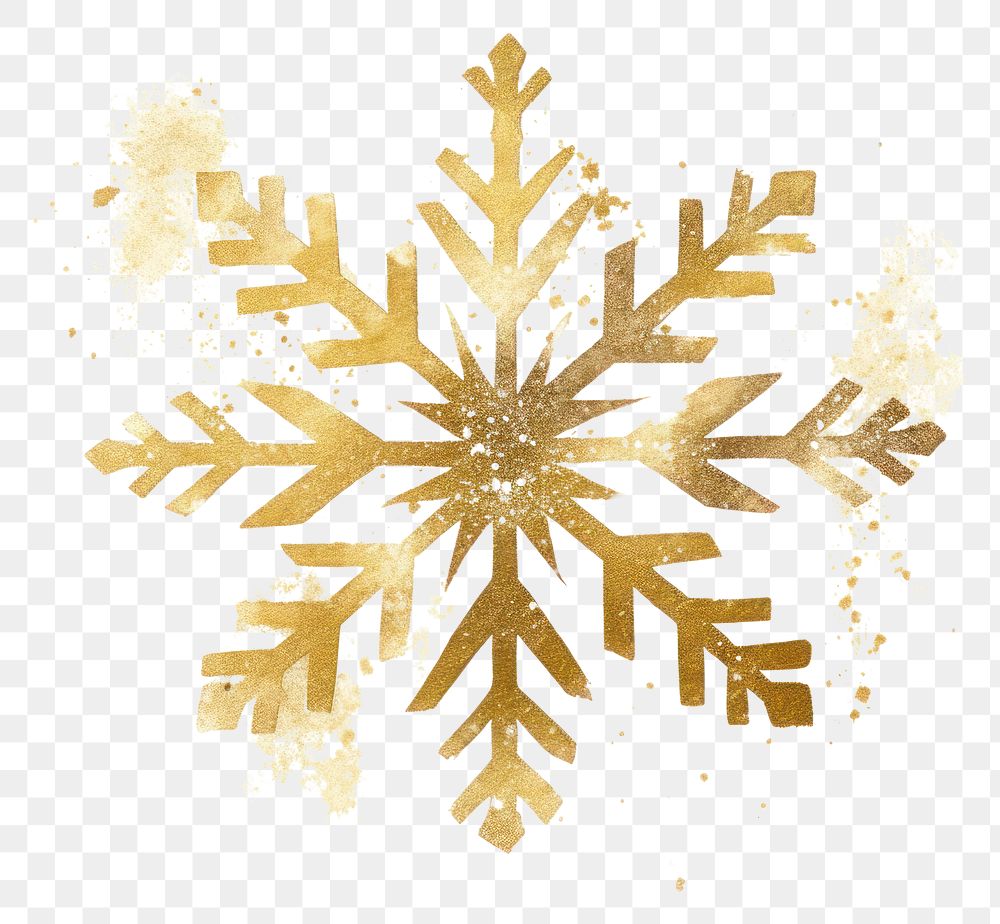 PNG  Snowflake backgrounds white gold. AI generated Image by rawpixel.