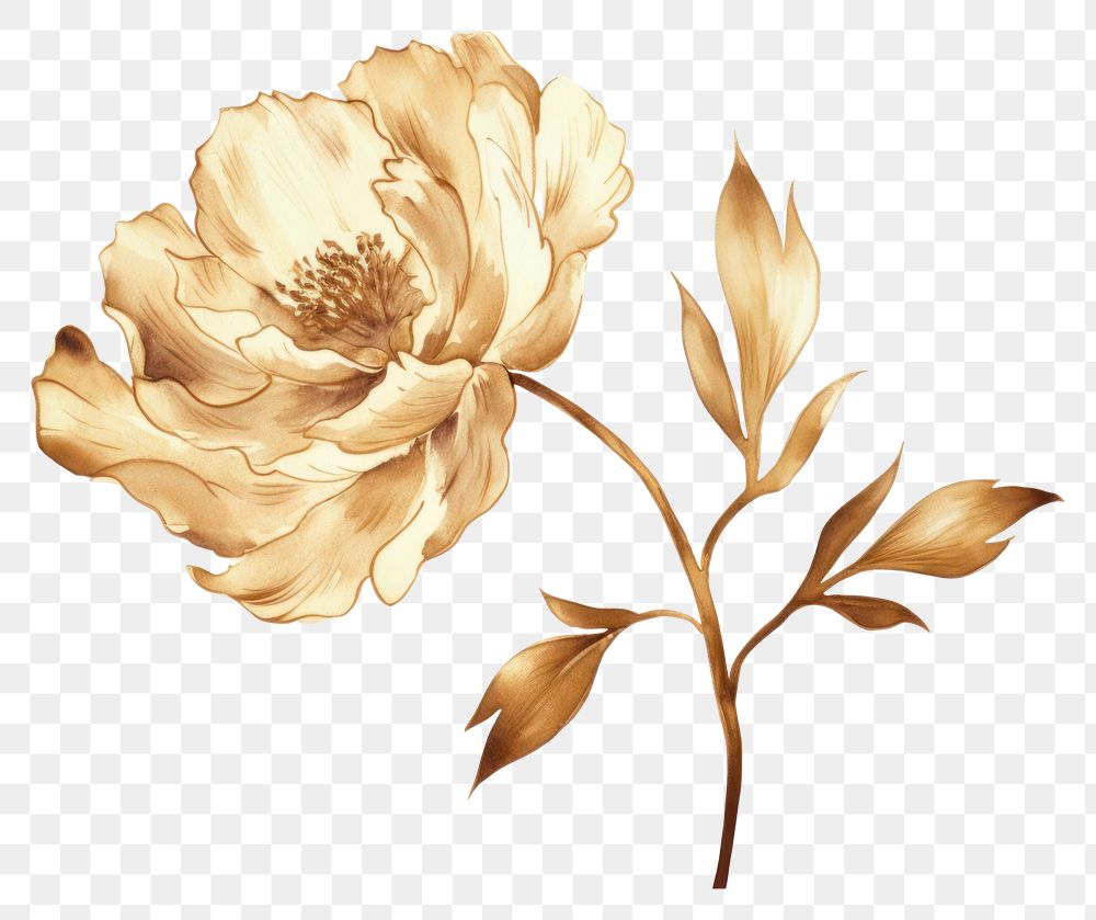 PNG  Peony pattern flower plant. AI generated Image by rawpixel.