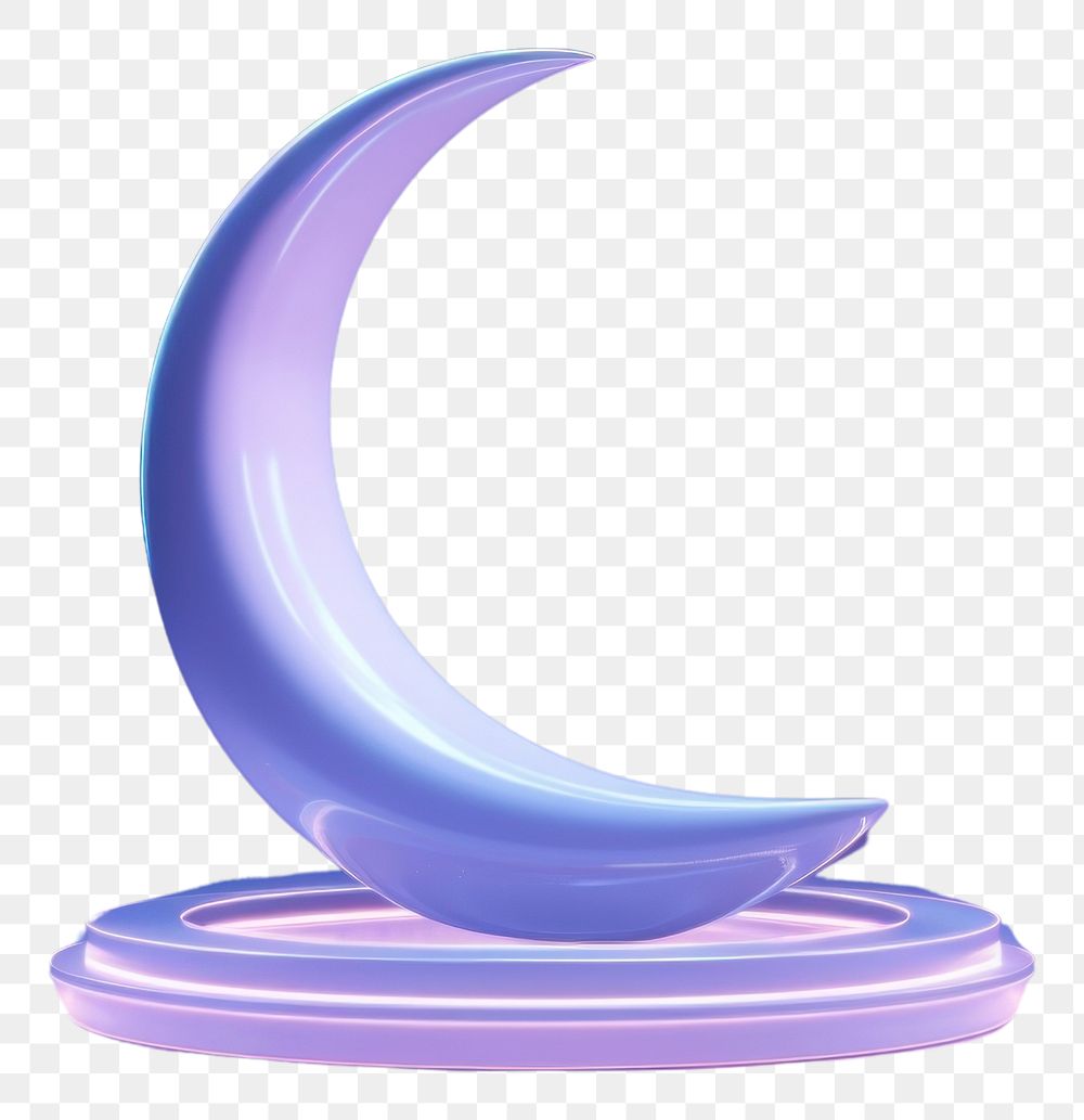PNG  A crescent moon astronomy lighting graphics.