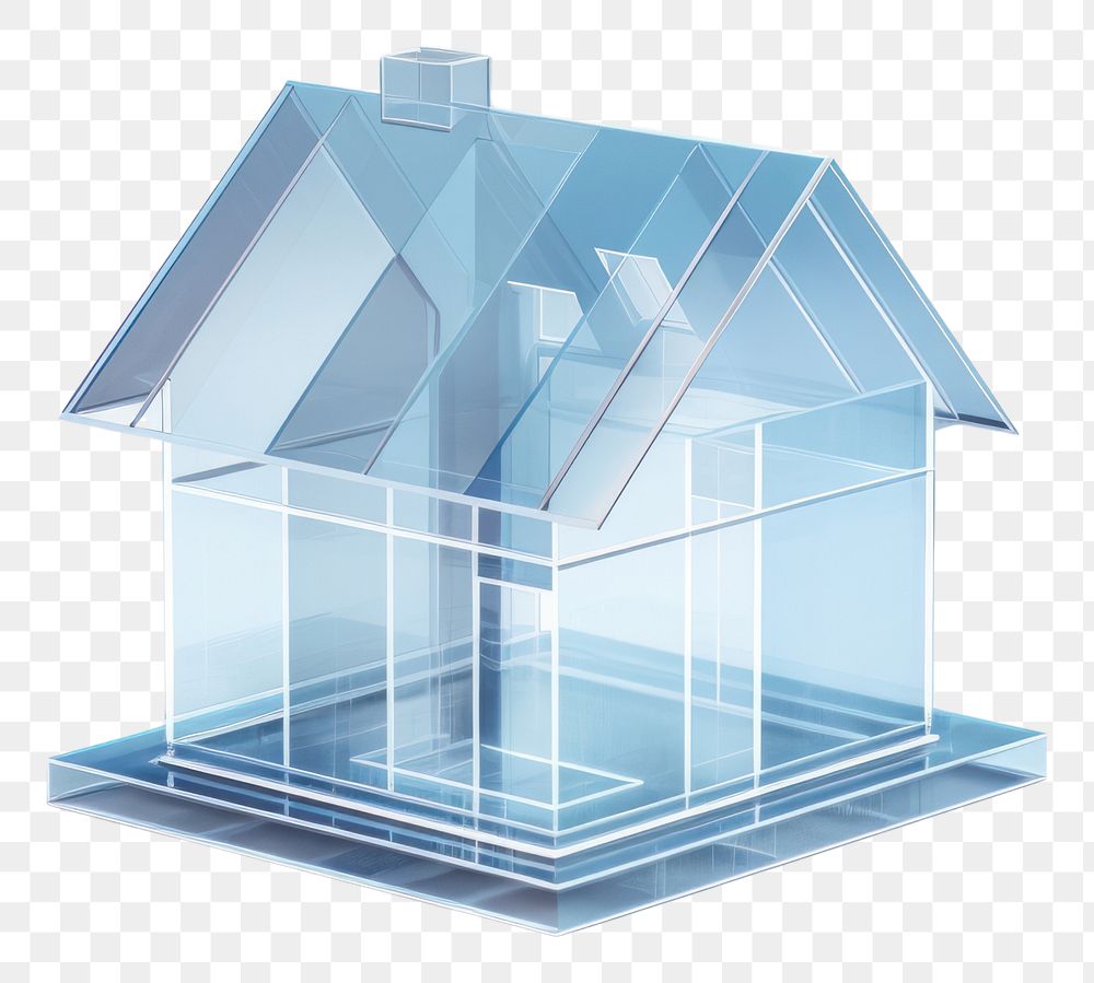 PNG  Transparent glass simple house icon white background architecture investment.