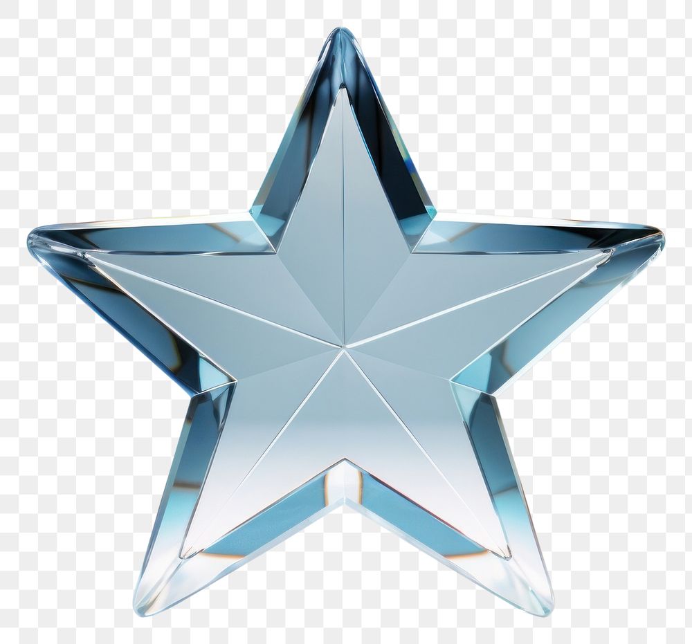 PNG  Transparent glass star sheet jewelry symbol accessories.