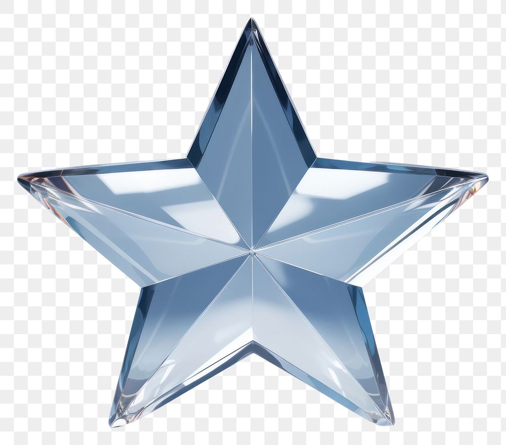 PNG Transparent glass star simple crystal shape symbol simplicity shiny.