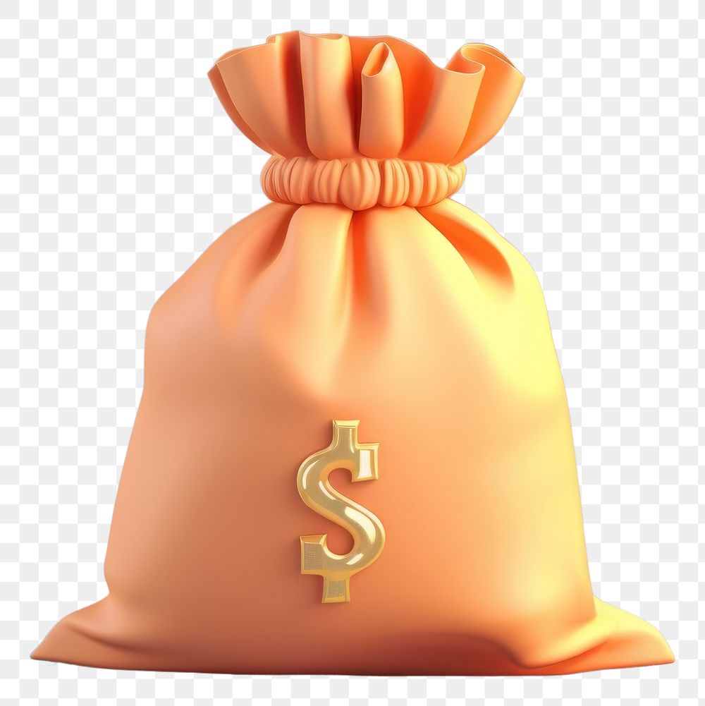 PNG Money bag investment currency. AI generated Image by rawpixel.